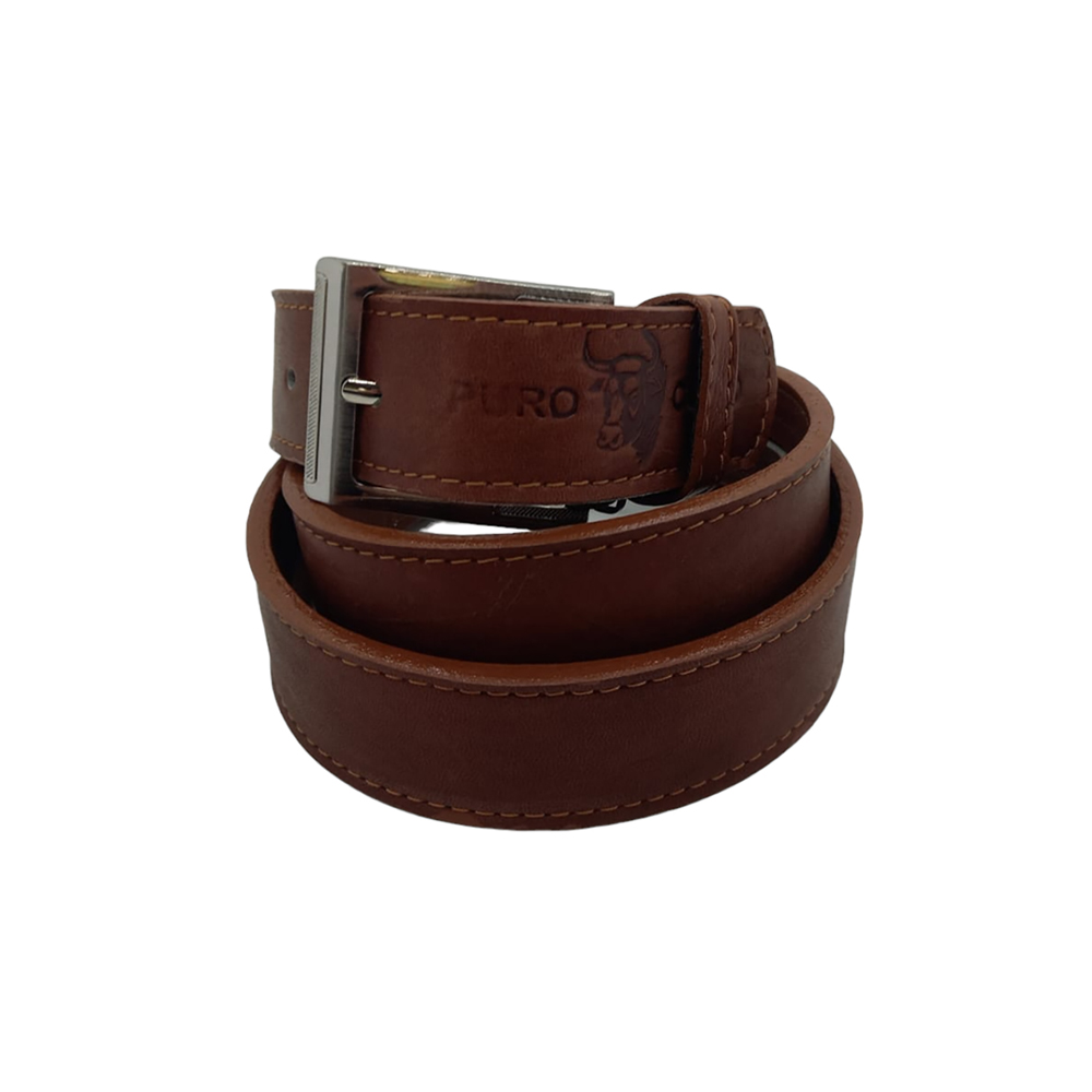 Faja de Cuero para Hombre Café Clásica FHC07