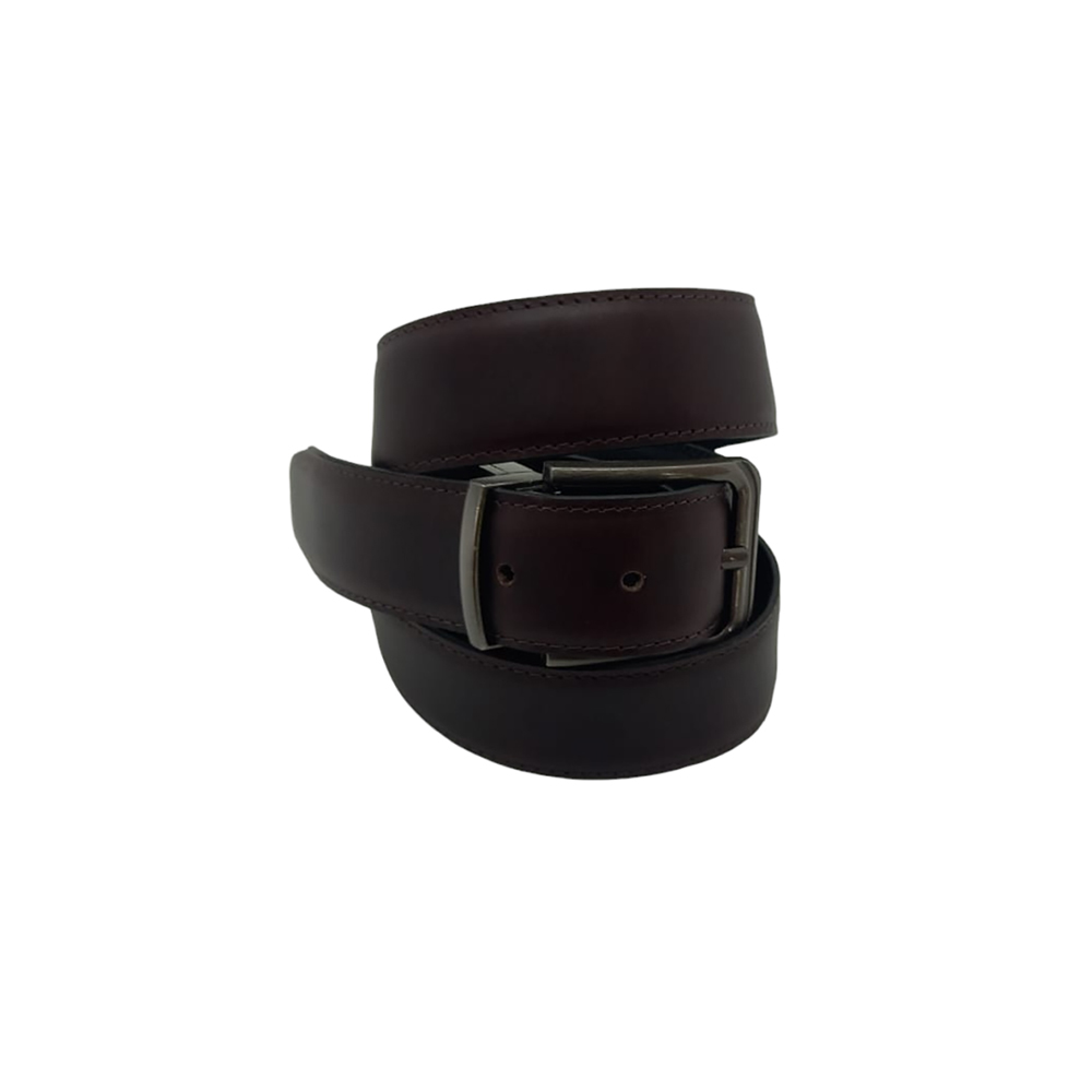Faja de Cuero para Hombre Café Oscuro Clásica FHC08